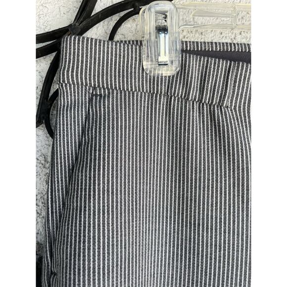J. Jill Essential Slim Ankle Striped Pants - Size 14 - Gray/ White - Picture 3 of 9